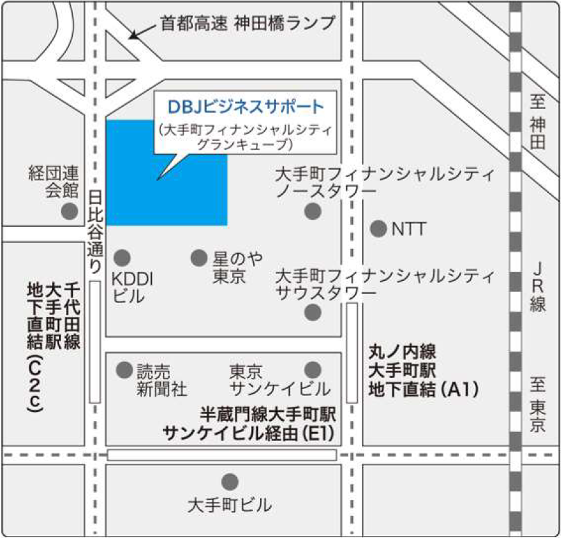 DBJビジネスサポート 地図